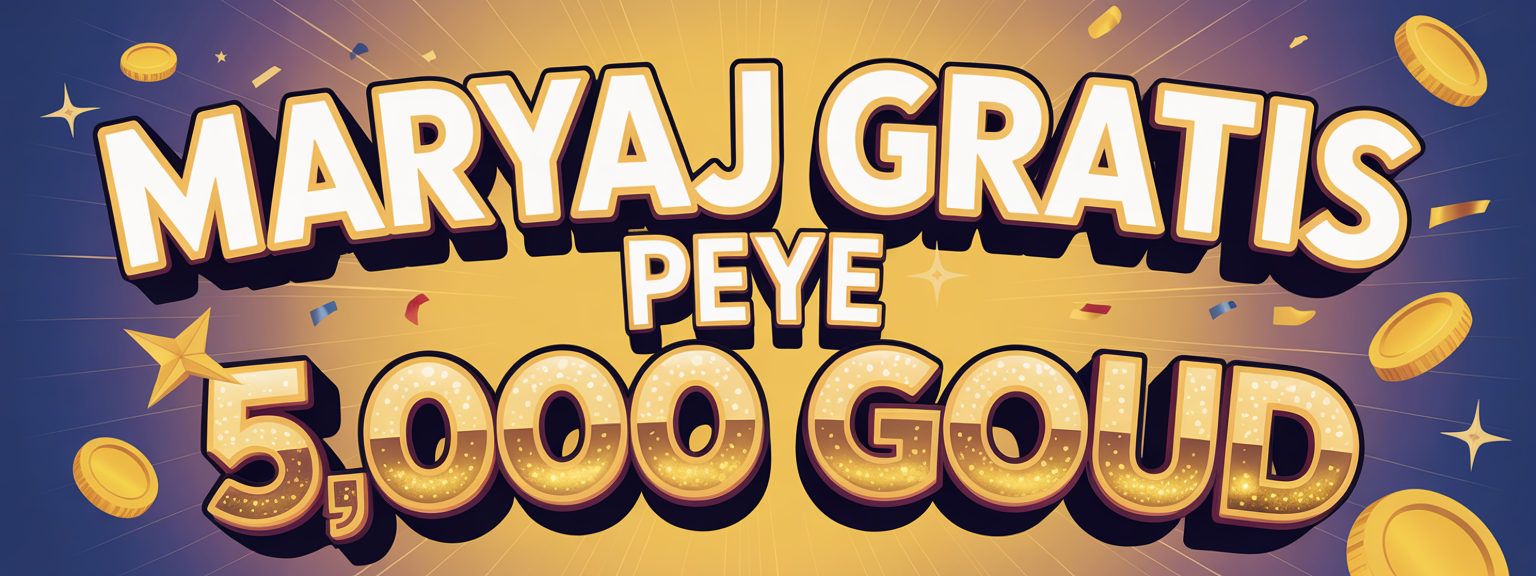 Maryaj Gratis peye 5,000 goud